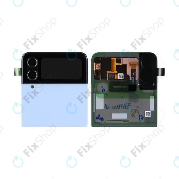 Schermo per Samsung Z Flip 4 F721B, Blue, Vetro touch con cornice, External, GH97-27947D, Genuine Service Pack