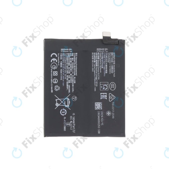Batteria per OnePlus 12 PJD110, BLP975, 5000mAh