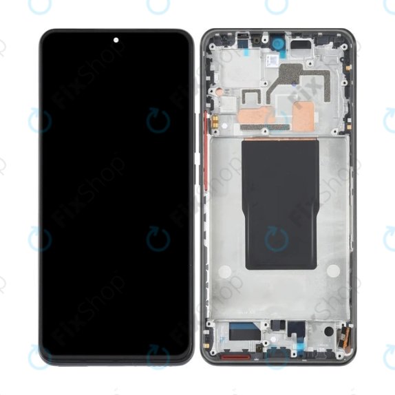 Schermo OLED per Xiaomi 12T 220712AG, Black, Vetro touch con cornice