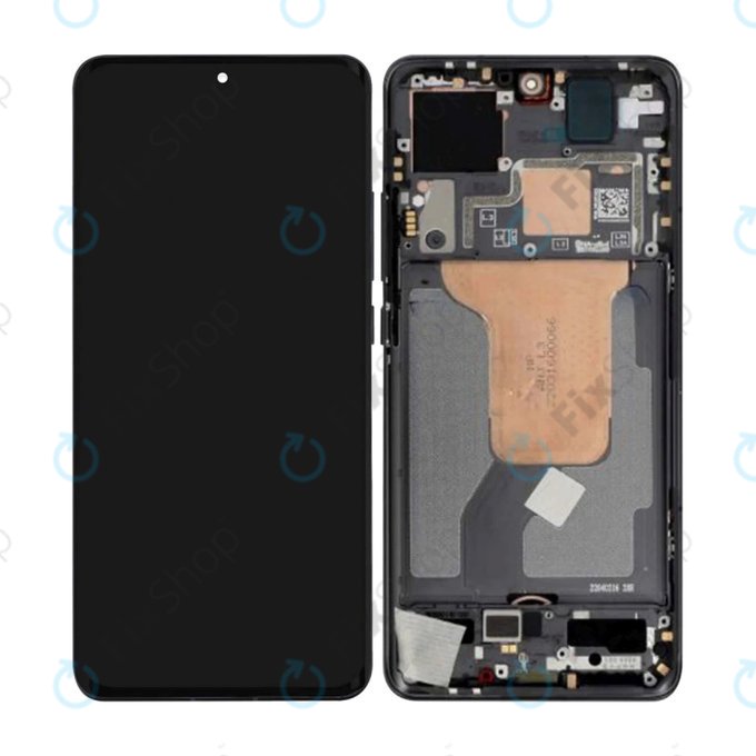 Schermo OLED per Xiaomi 12 2201123G 2201123C, Black, Vetro touch con cornice