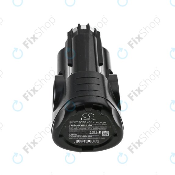 Batteria per Black & Decker EGBL108, BDCDMT112, LBXR12, BL1310, BL1510, LB12, Li-Ion, 2500mAh, 12V, HQ