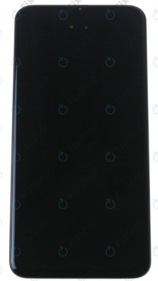 Schermo per Samsung A40 A405F, Black, Vetro touch con cornice, GH82-19672A, GH82-19674A, Genuine Service Pack
