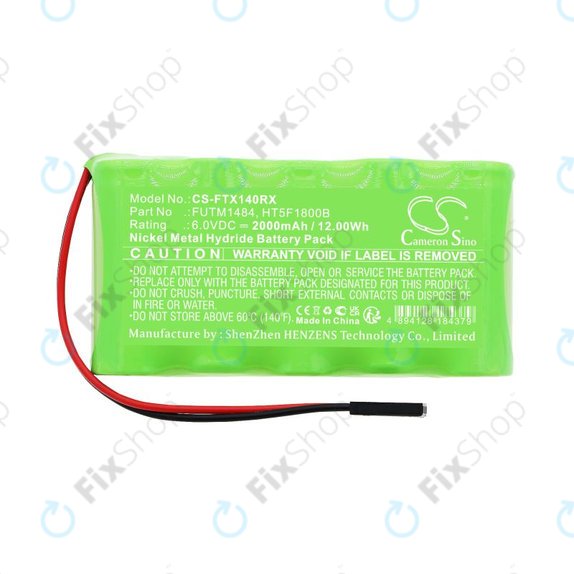 Batteria per Futaba 14SG, 4PKS, FUTM1484, Ni-MH, 2000mAh, 6V, HQ