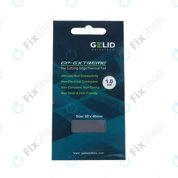 Pad termico GELID GP-Extreme, 12 W/mK, 80 × 40 × 1,0mm