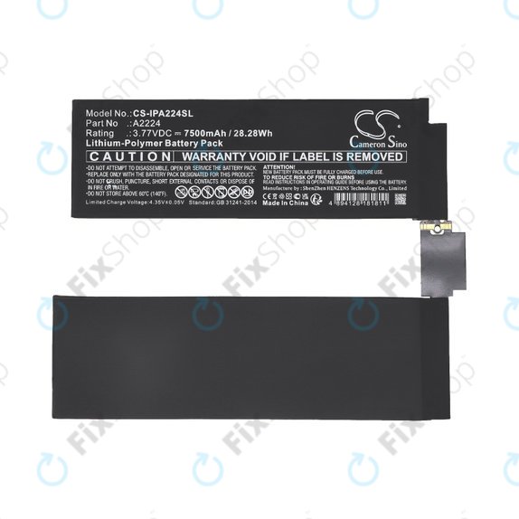Batteria A2224 per Apple iPad Pro 11.0" (2nd Gen 2020), 7500mAh, HQ