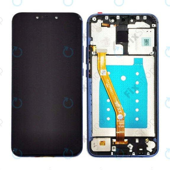 Schermo per Huawei Mate 20 Lite, Black, Vetro touch con cornice