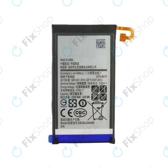 Batteria per Samsung A3 A320F (2017), BA320ABE, 2350mAh