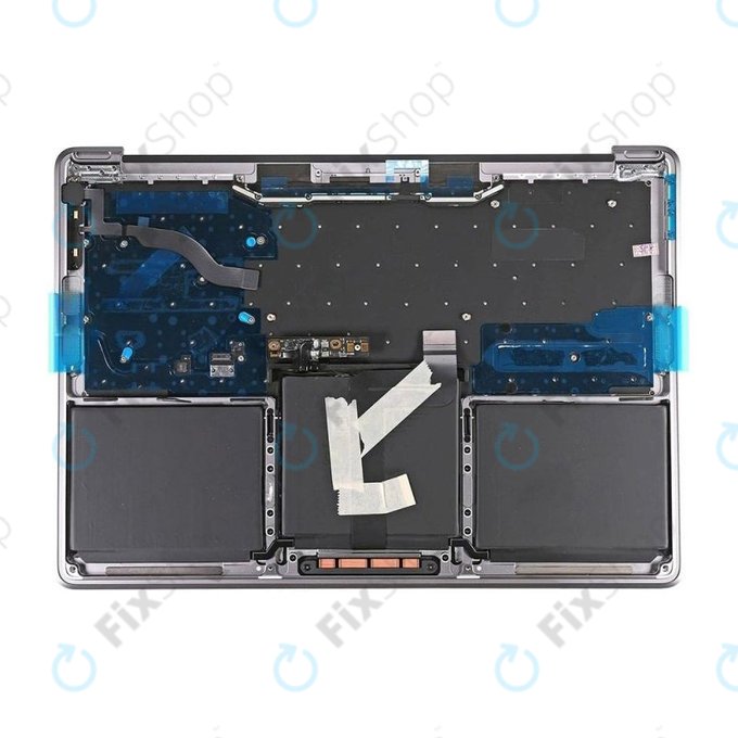 Top case con tastiera US, microfono, trackpad e altoparlanti per MacBook Pro 13" A1708 (Late 2016 - Mid 2017), Space Gray
