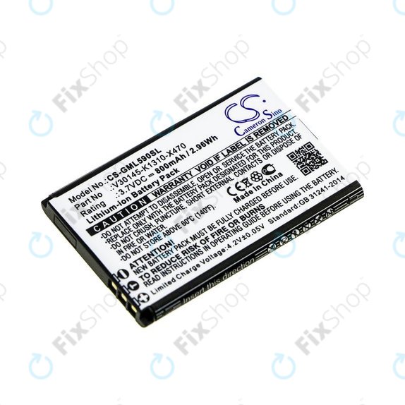 Batteria per Saiet Lumina, Ready, Single, Brondi Amico Favoloso, Gigaset GI390, 590, V30145-K1310-X470, Li-Ion, 3.7V, 800mAh, HQ
