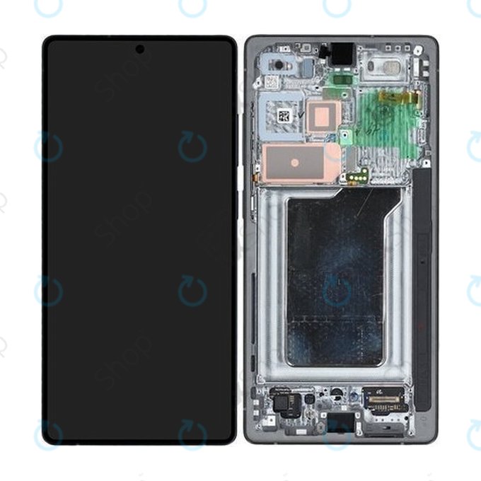Schermo per Samsung S25 Ultra, Titanium Black, Vetro touch con cornice, GH82-36387D, Genuine Service Pack