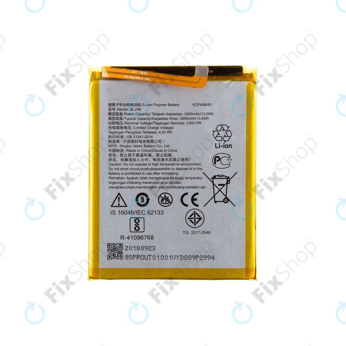 Batteria per Lenovo S5 Pro, BL298, 3500mAh
