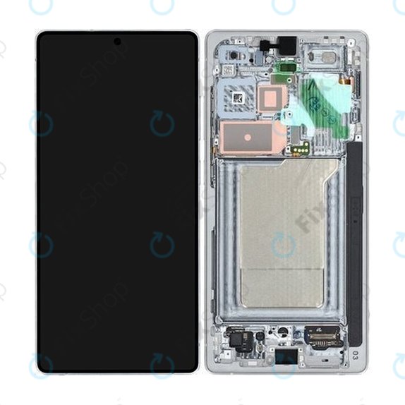 Schermo per Samsung S25 Ultra, Titanium Silverblue, Vetro touch con cornice, GH82-36387C, Genuine Service Pack