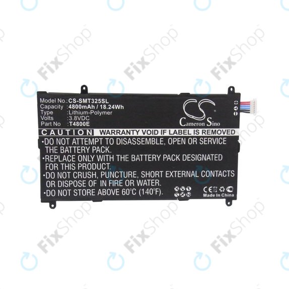 Batteria per Samsung Galaxy Tab Pro 8.4", T4800E, Li-Pol, 3.8V, 4800mAh, HQ