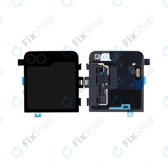 Schermo per Samsung Z Flip 6 F741B, Crafted Black, Vetro touch con cornice, External, GH97-30012E, Genuine Service Pack