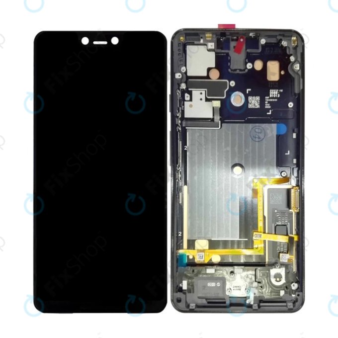 Schermo per Google Pixel 3 XL, Just Black, Vetro touch con cornice