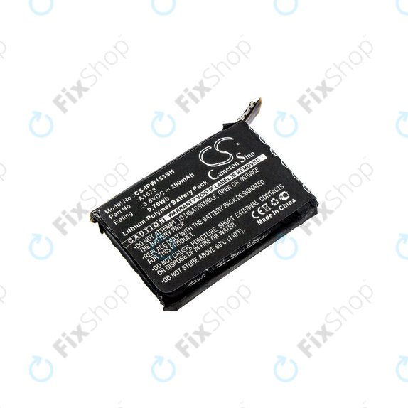 Batteria per Apple Watch 1 38 mm, 200mAh, Li-Pol, 3.8 V, A1578, HQ
