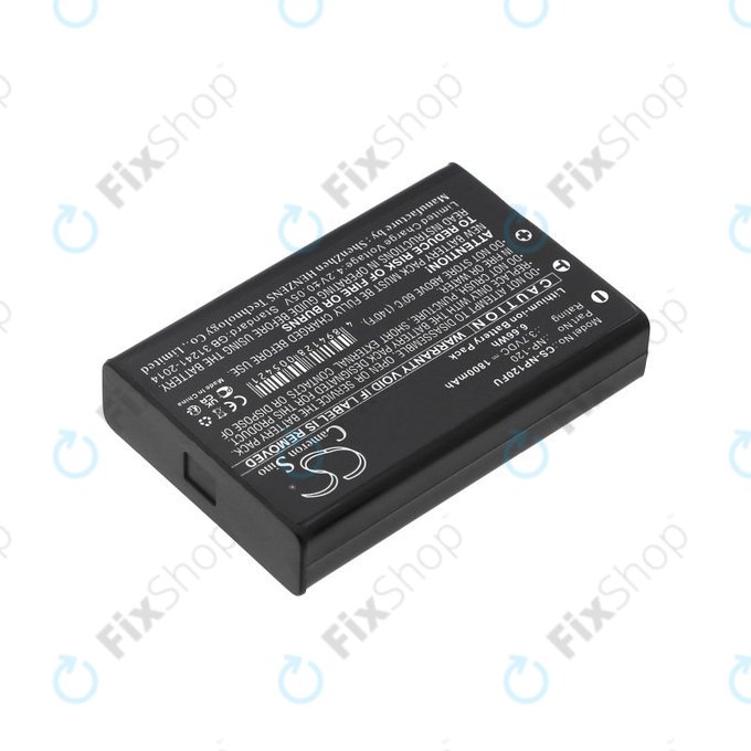 Batteria per Toshiba Camileo H30, FujiFilm NP-120, PX1657, Li-Ion, 1800mAh, 3.7V, HQ