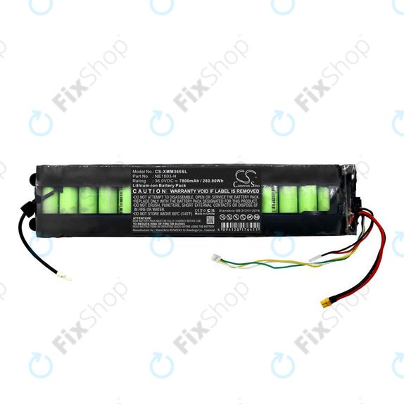 Batteria per Xiaomi 1s, Essential M365 Mi Scooter 3 NE1003-H, Li-Ion, 7800mAh, 36V, HQ