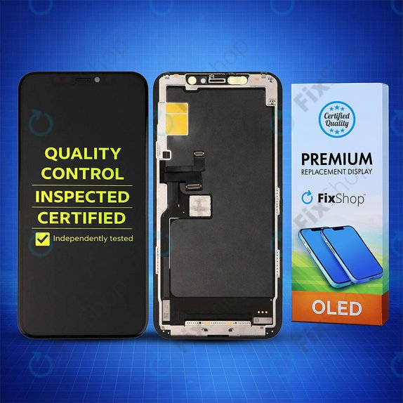 Schermo Hard OLED per iPhone 11 Pro, Vetro touch con cornice, FixPremium