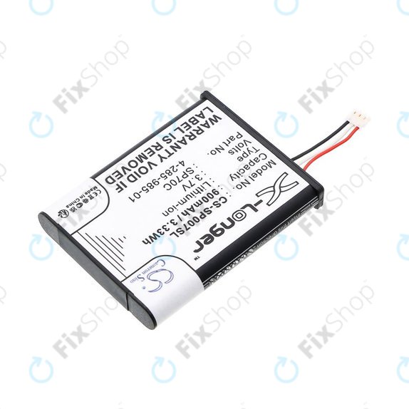 Batteria per Sony PSP E1000, E1002 E1004 E1008 SP70C, Li-Ion, 900mAh, 3.7V, HQ