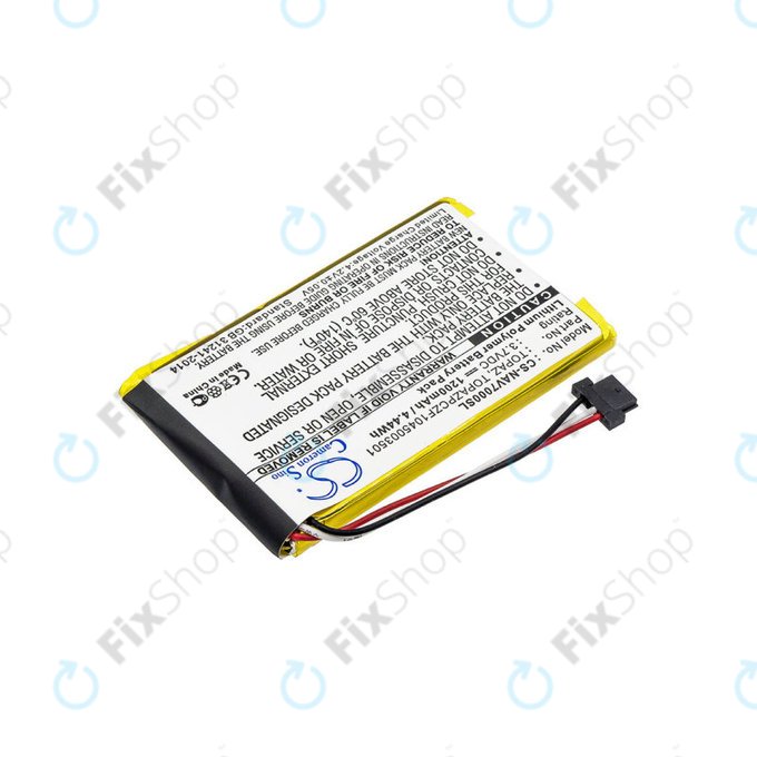 Batteria per Navigon 70, Topaz, Li-Pol, 1200mAh, 3.7V, HQ