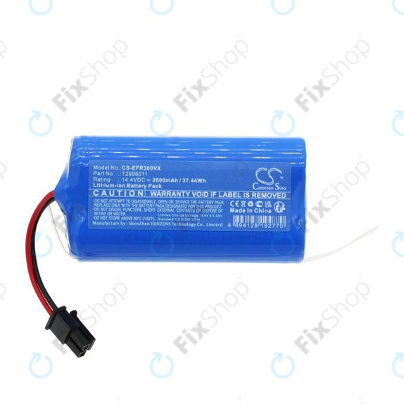 Batteria per Eufy RoboVac L30 Hybrid+, Concept VR2110 T2996011, Li-Ion, 2600mAh, 14.4V, HQ