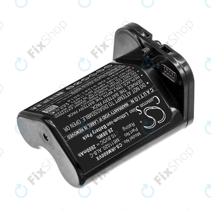 Batteria per iRobot Braava jet m6, ALB-C, M611020, Li-Ion, 2600mAh, 10.8V, HQ
