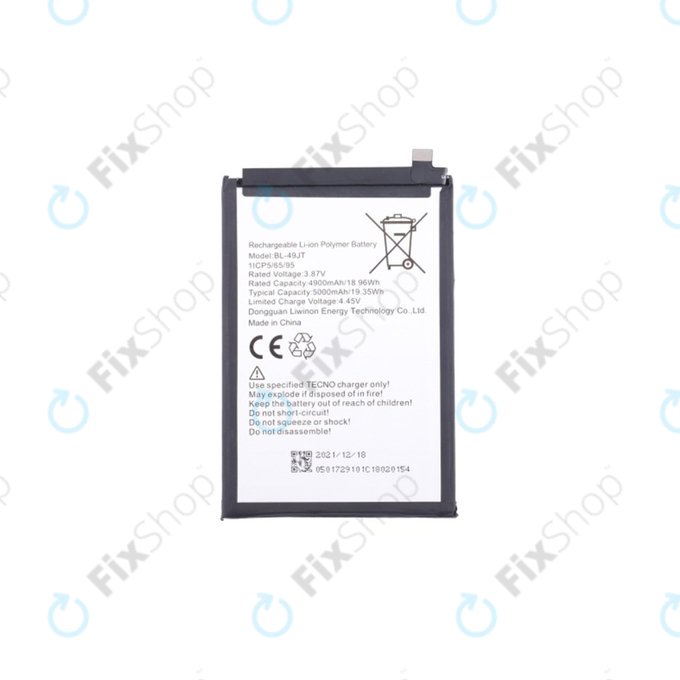 Batteria per Tecno Spark 20, 5000mAh