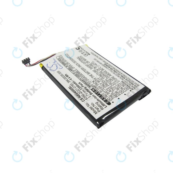 Batteria per Navigon 40 Easy, Plus, Premium, 8390-ZC01-0780, Li-Pol, 1200mAh, 3.7V, HQ