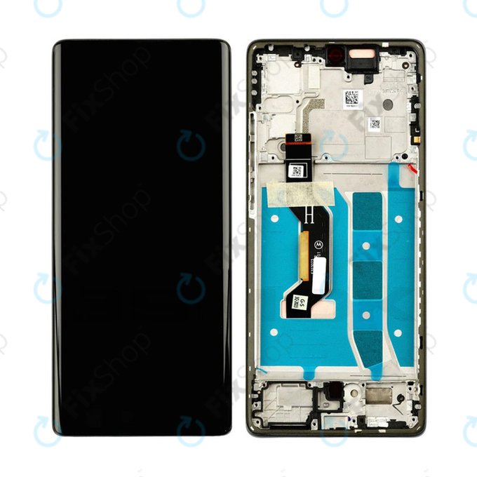 Schermo OLED per Motorola Moto G85 5G XT2427-3, Cobalt Blue, Vetro touch con cornice