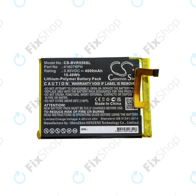 Batteria per Blackview BV5500, 416078PH, Li-Pol, 3.85V, 4000mAh, HQ