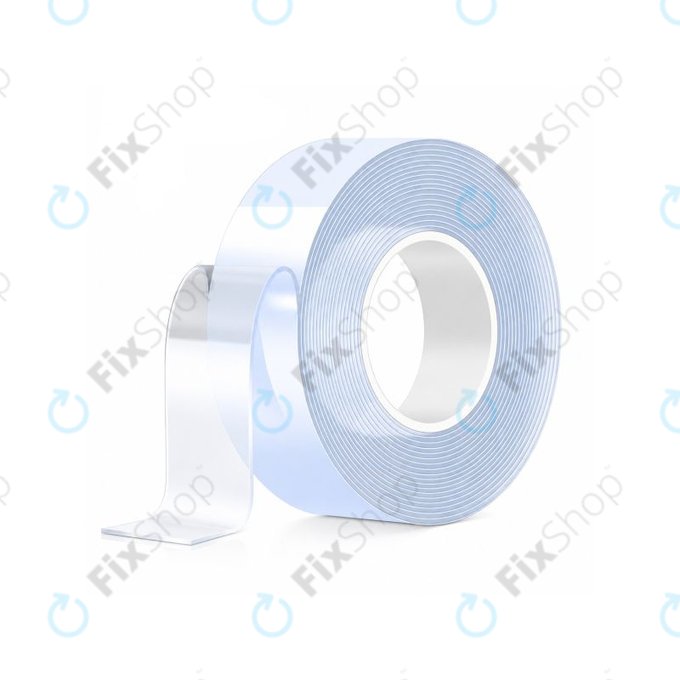 Nastro biadesivo impermeabile, 20mm x 5m x 2mm, trasparente