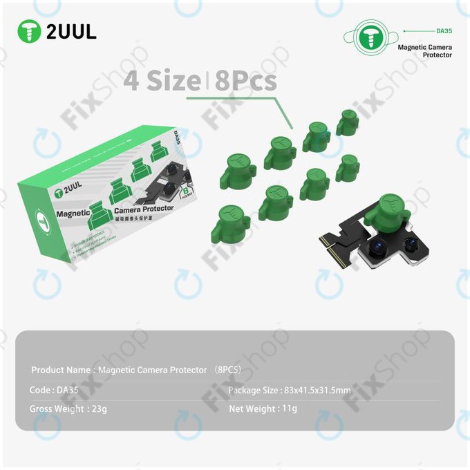 Protezioni magnetiche per fotocamera per riparazione telefoni 8 pz/confezione, 2UUL DA35