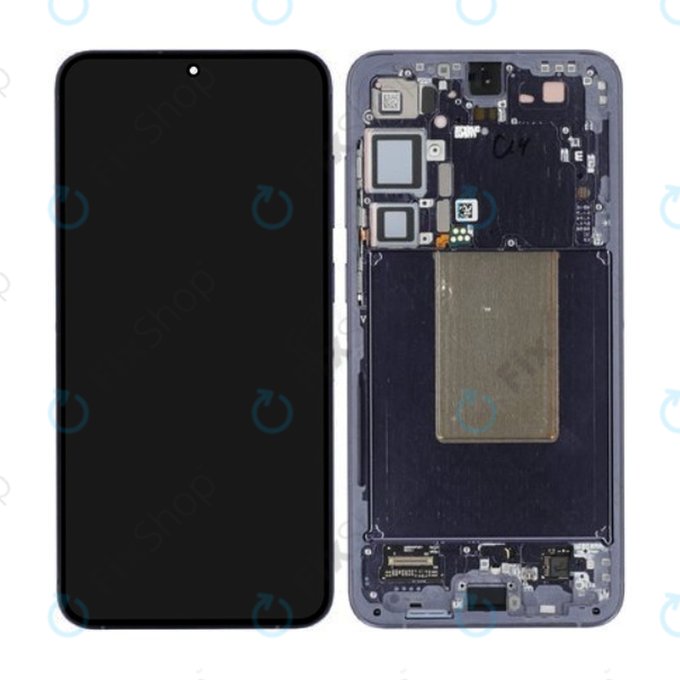 Schermo per Samsung S24 Plus S926B, Cobalt Violet, Vetro touch con cornice, GH82-33410C, Genuine Service Pack