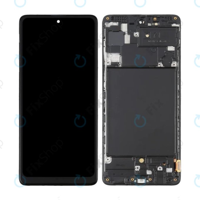 Schermo OLED per Samsung A71 A715F, Vetro touch con cornice