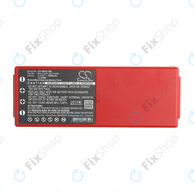 Batteria per HBC Radiomatic Spectrum, BA214061, Ni-MH, 2000mAh, 6V, HQ