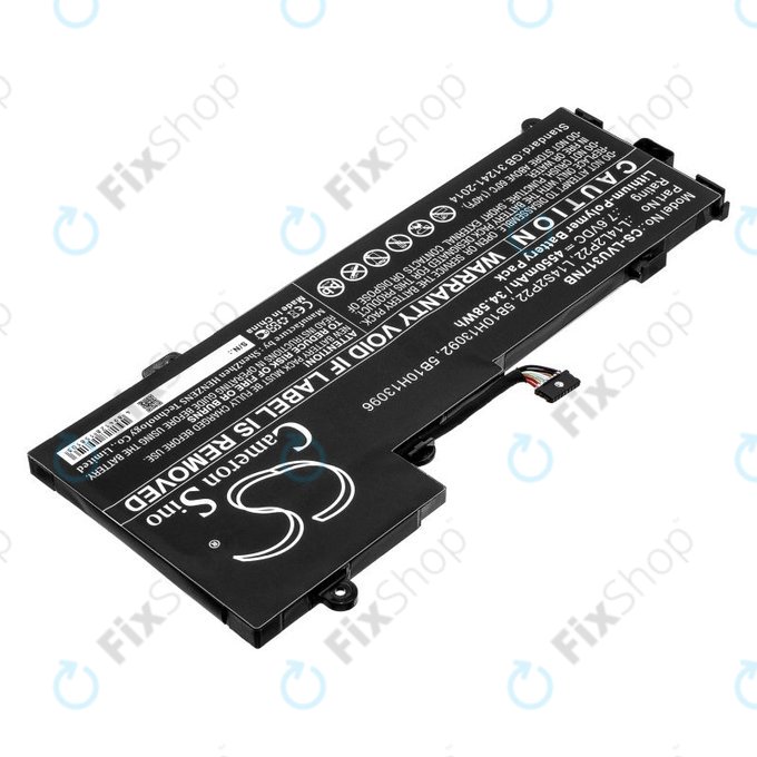 Batteria per Lenovo E31-80, Ideapad 510s-13, 5B10H13092, Li-Pol, 4550mAh, 7.6V, HQ