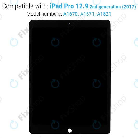 Schermo LCD per iPad Pro 12.9" (2nd Gen 2017), Black, Vetro touch e IC Board conout Frame, Refurbished