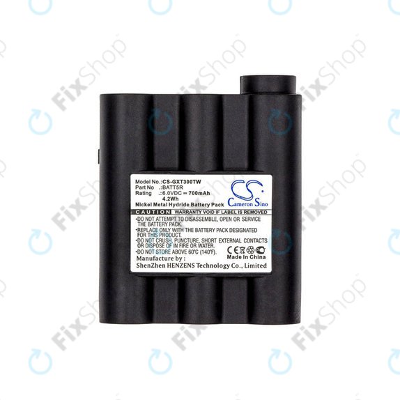 Batteria per Alan G7, Midland GTX-series, BATT5R, Ni-MH, 700mAh, 6V, HQ