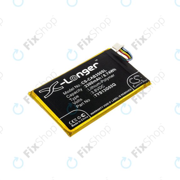 Batteria per Caterpillar CAT B35, 2300mAh, Li-Pol, 3.8 V, TYS13G02Q, HQ