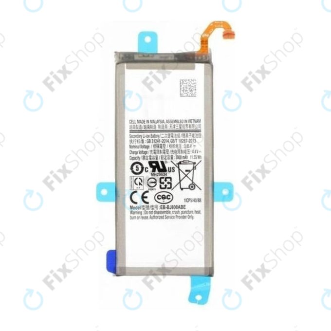 Batteria per Samsung A6 A600 (2018), EB-BJ800ABE, 3000mAh