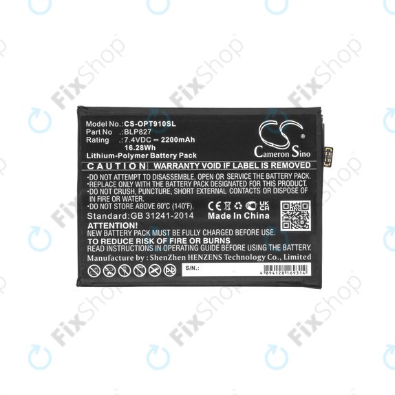 Batteria per OnePlus 9 Pro LE2121 LE2125, 2200mAh, Li-Pol, 7.4 V, BLP827, HQ
