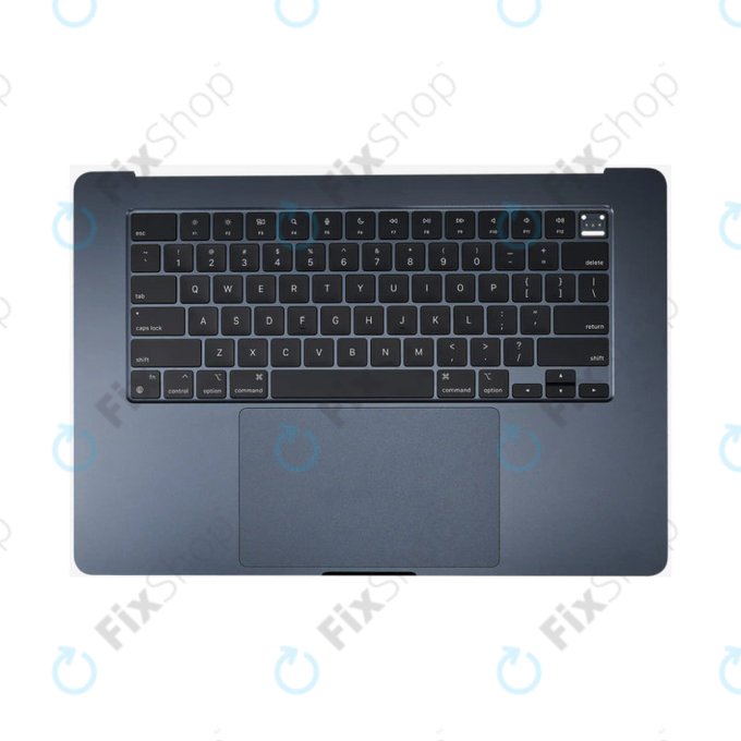 Top case con tastiera US e batteria per MacBook Air 15", A3114 (2024), Midnight, 661-40269, Genuine Apple