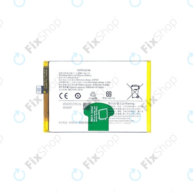 Batteria per Vivo Y16 V2204, V2214, B-S7, 5000mAh