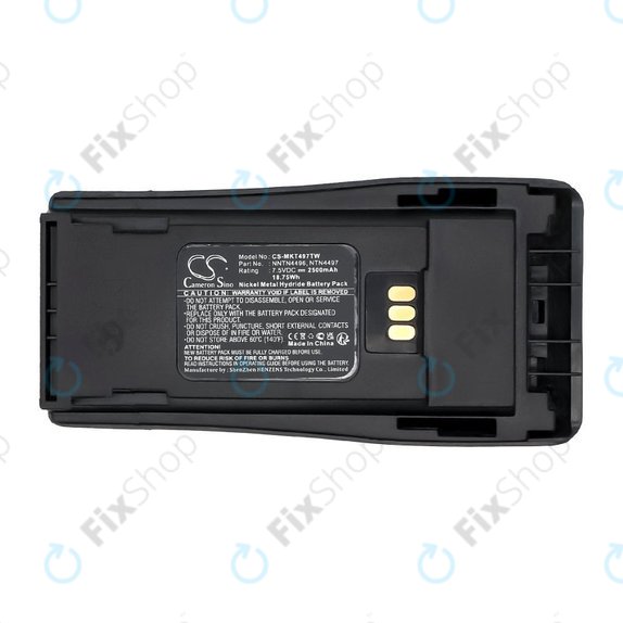 Batteria per Motorola CP, EP, GP, PM-series, PMNN4081, Ni-MH, 2500mAh, 7.5V, HQ