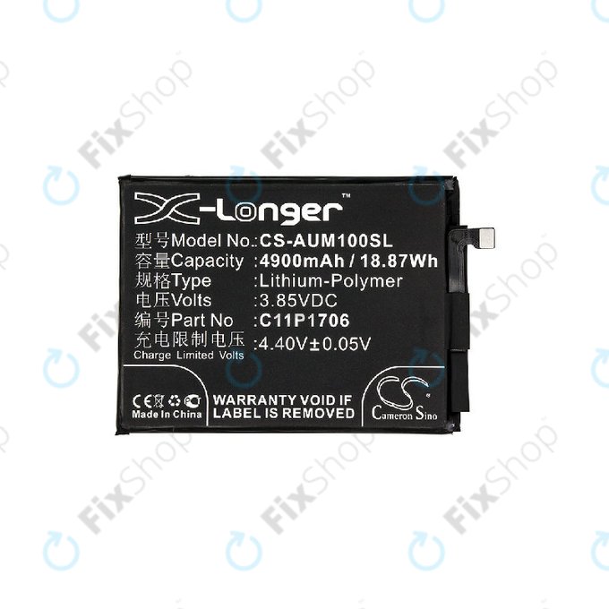 Batteria per Asus Zenfone Max Pro M1 ZB602KL, 0B200-02870200, Li-Pol, 3.85V, 4900mAh, HQ