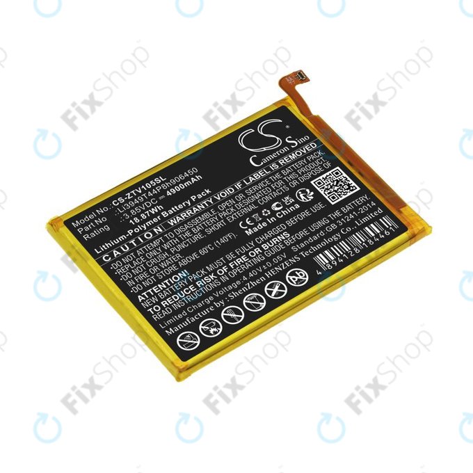 Batteria per ZTE Blade V Smart, V30 Vita, Li3949T44P8h906450, Li-Pol, 3.85V, 4900mAh, HQ