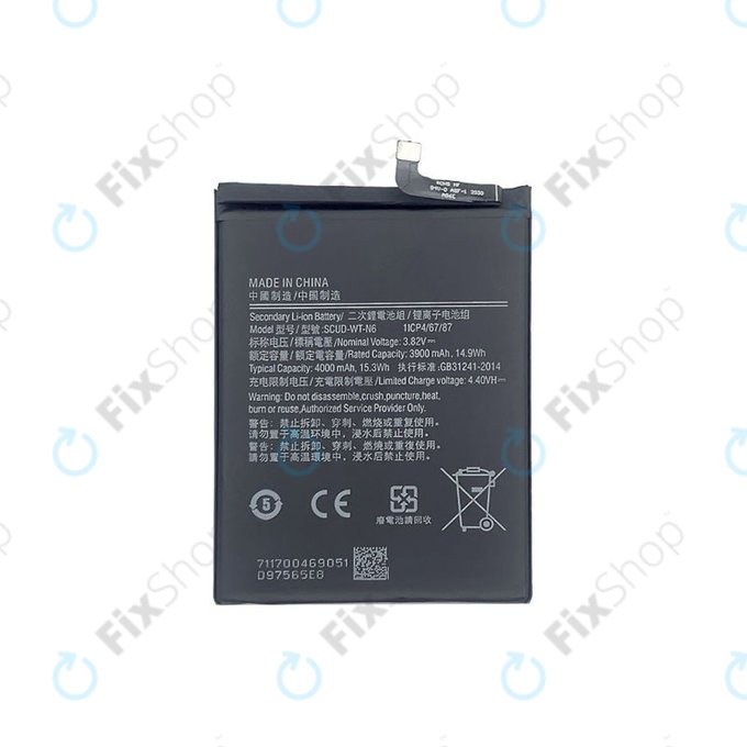 Batteria per Samsung A10s A107F, A20s A207F, SCUD-WT-N6, 4000mAh