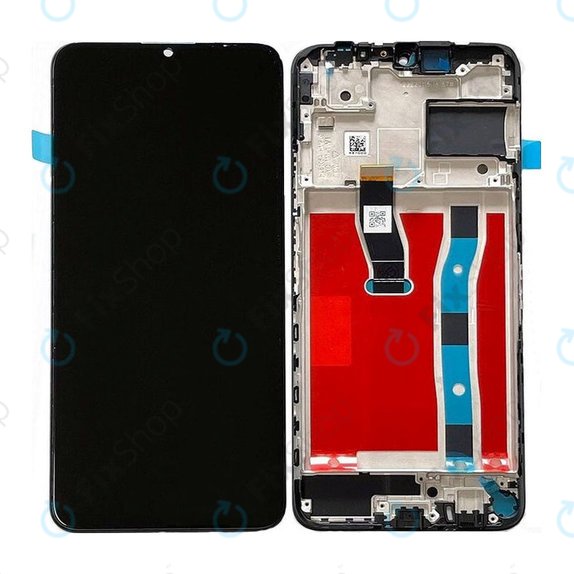 Schermo per Huawei Nova Y70 Mega-L29E, Vetro touch con cornice, Midnight Black, 02354WHN, Genuine Service Pack