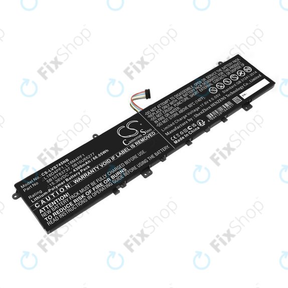 Batteria per Lenovo Yoga, L18D4PF1, Li-Pol, 4300mAh, 15.36V, HQ